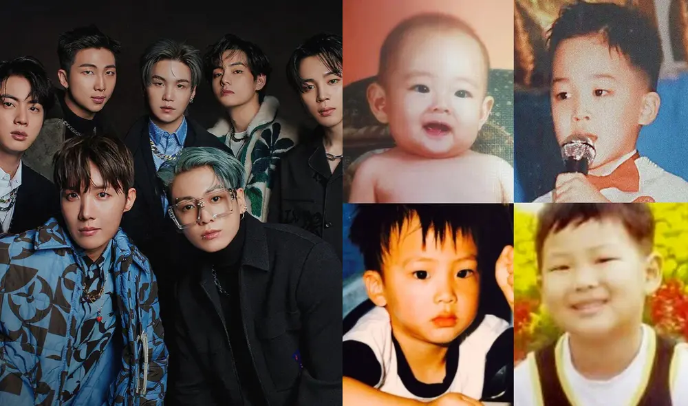 El Día del Niño en Corea del Sur se celebra cada 5 de mayo. Aquí mira cómo lucían los idols de BTS de pequeños. Foto: composición Hybe/Naver