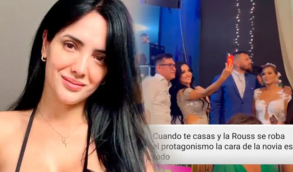 Rosángela Espinoza se roba el protagonismo en una boda. Foto: captura/Instagram/difusión