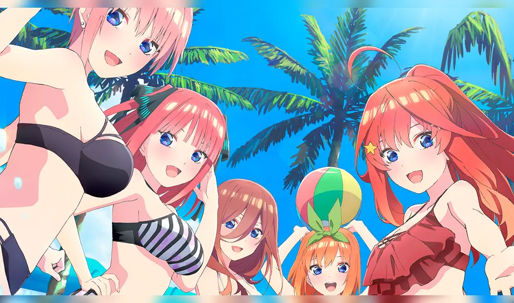 Las quintillizas Nakano, de "Go-toubun no hanayome". Foto: Bibury Animation Studios
