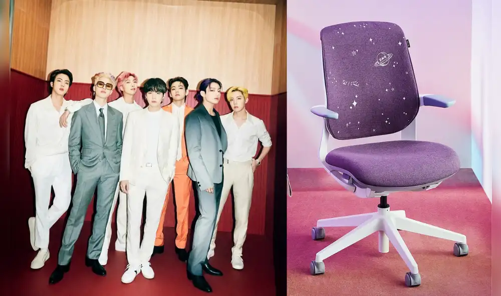 ARMY estarán cómodas en las nuevas sillas con diseño de BTS. Foto: composición/BIGHIT Music/SIDIZ
