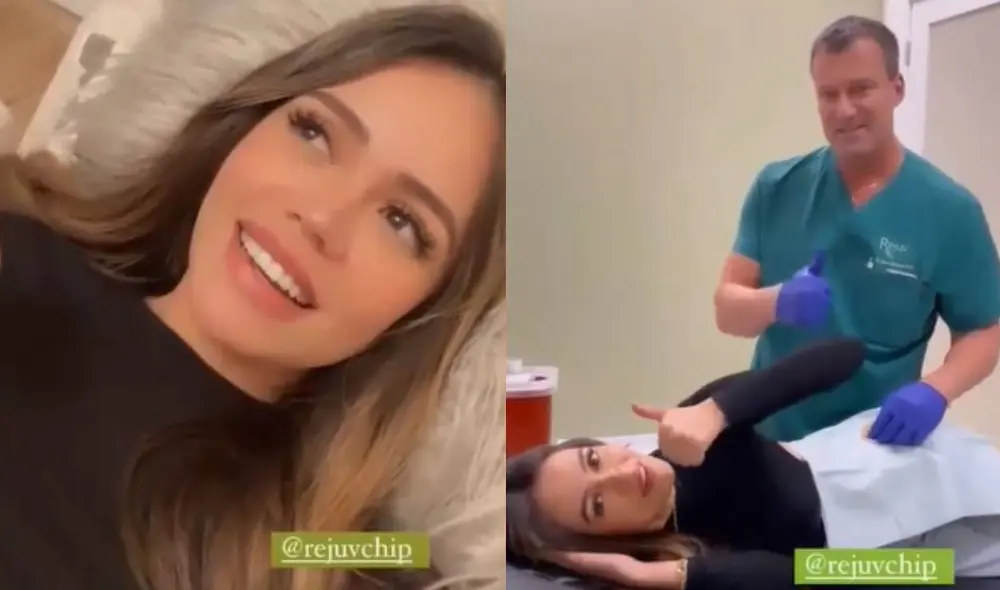 Mayra Goñi explica por qué se colocó el 'rejuvchip'. Foto: composición/ Instagram
