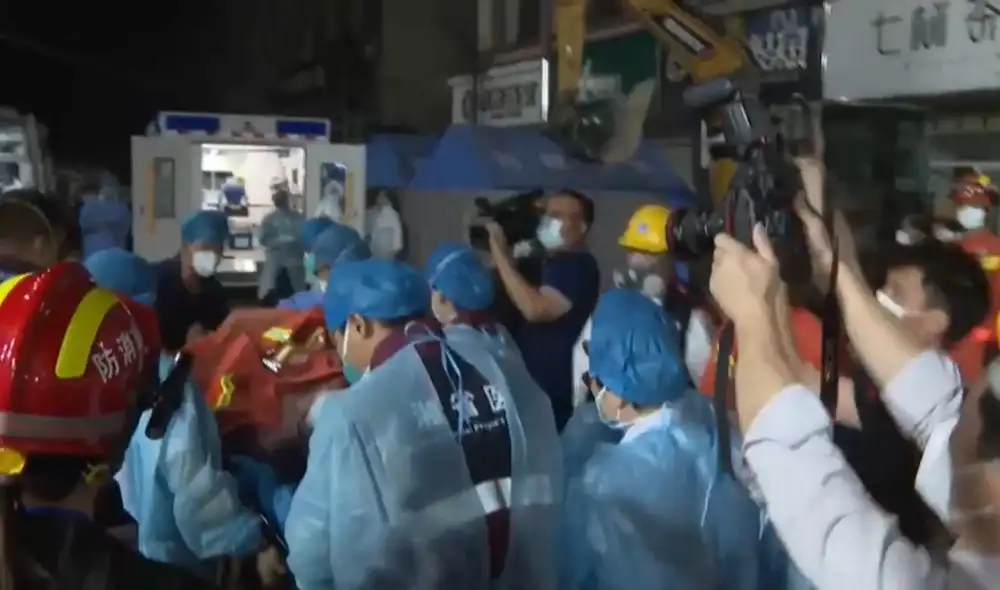 El suceso ocurrió en Changsha, céntrica ciudad de China. Foto: captura de video de EFE