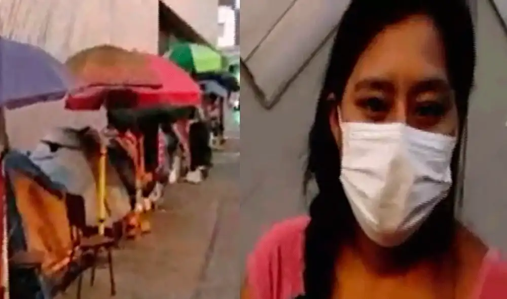 Madres de familia pernoctan en las afueras del INS. Foto: captura de Exitosa