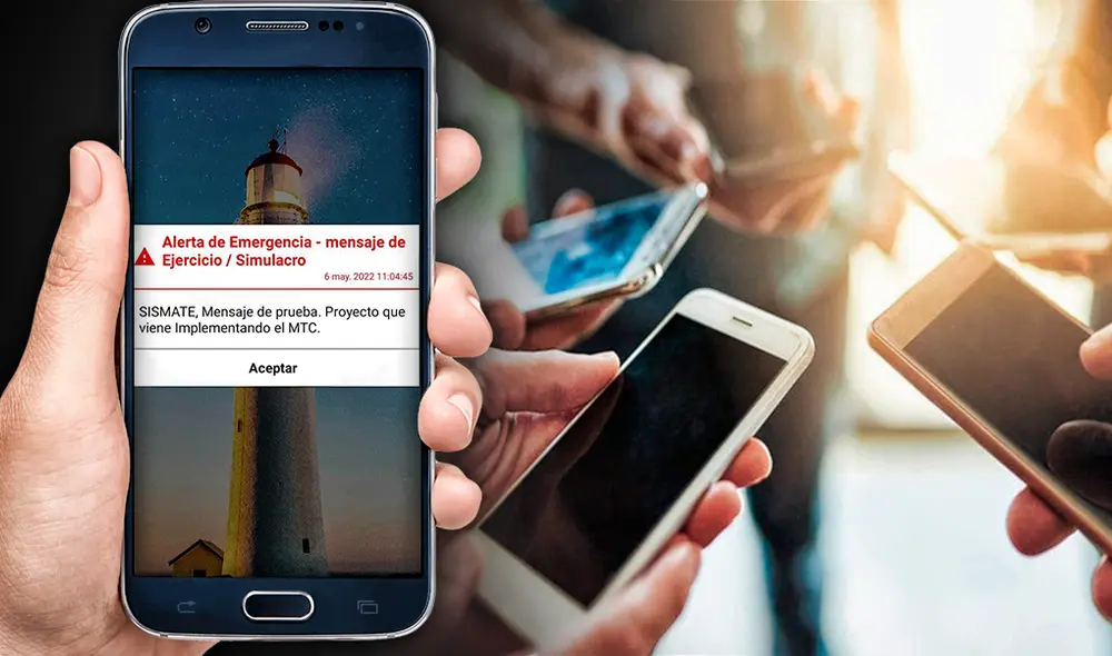 Alerta del MTC para emergencias fue anunciado como prueba el último 5 de mayo Foto: Composición La República