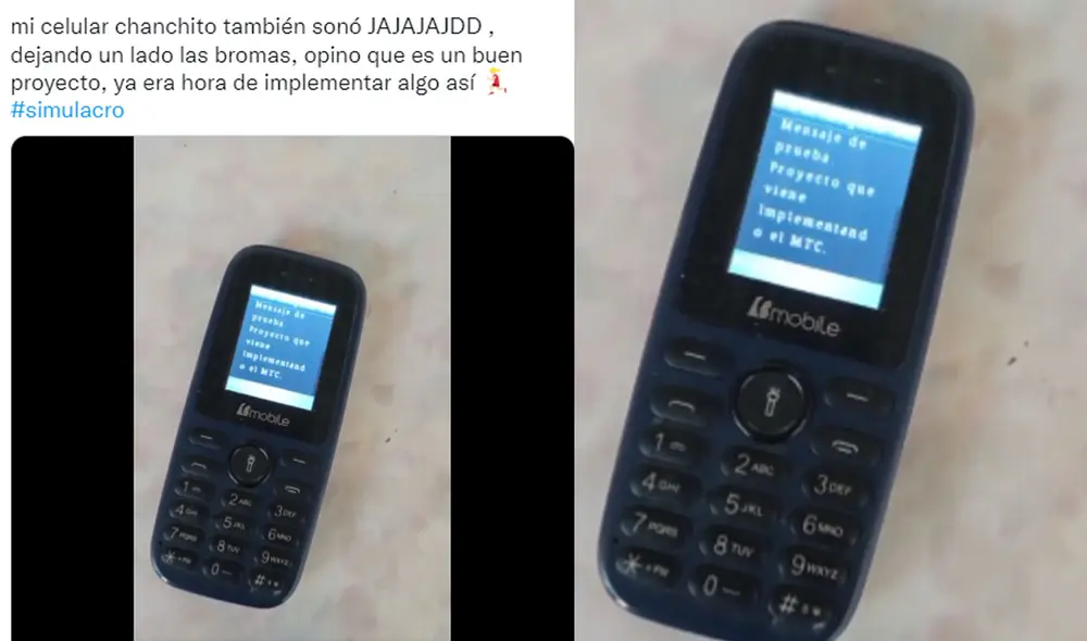 "Mi celular chanchito también sonó", dijo el usuario de Twitter. Foto: captura de Twitter. "Mi celular chanchito también sonó", dijo el usuario de Twitter. Foto: captura de Twitter.