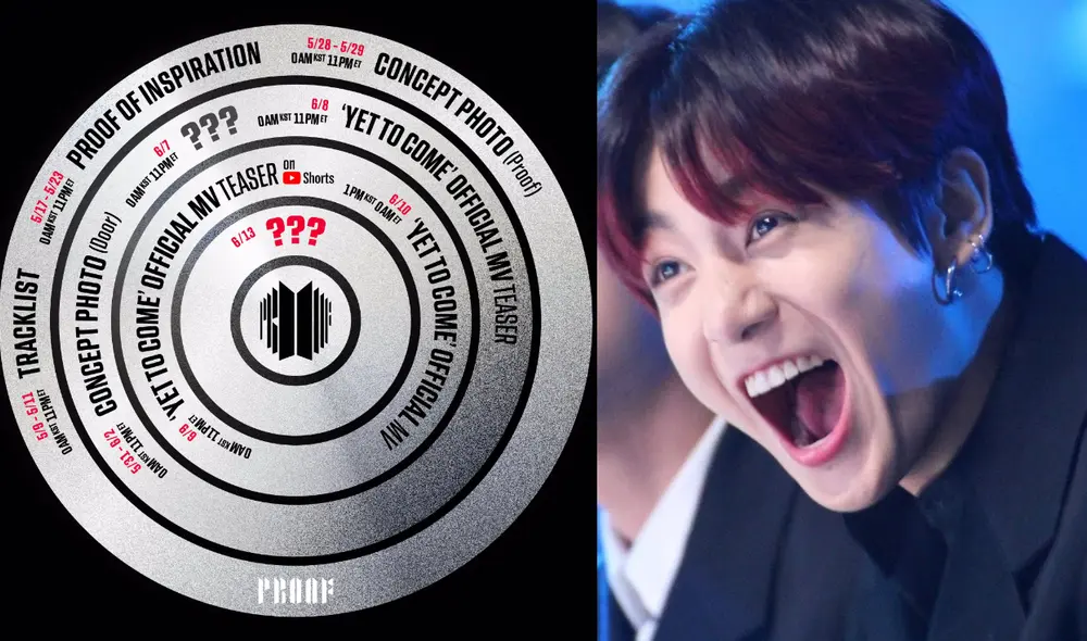 ARMY se prepara para recibir el contenido de "Proof" previo al estreno del álbum y el lanzamiento del MV "Yet to come". Conoce aquí todos los detalles ARMY se prepara para recibir el contenido de "Proof" previo al estreno del álbum y el lanzamiento del MV "Yet to come". Conoce aquí todos los detalles