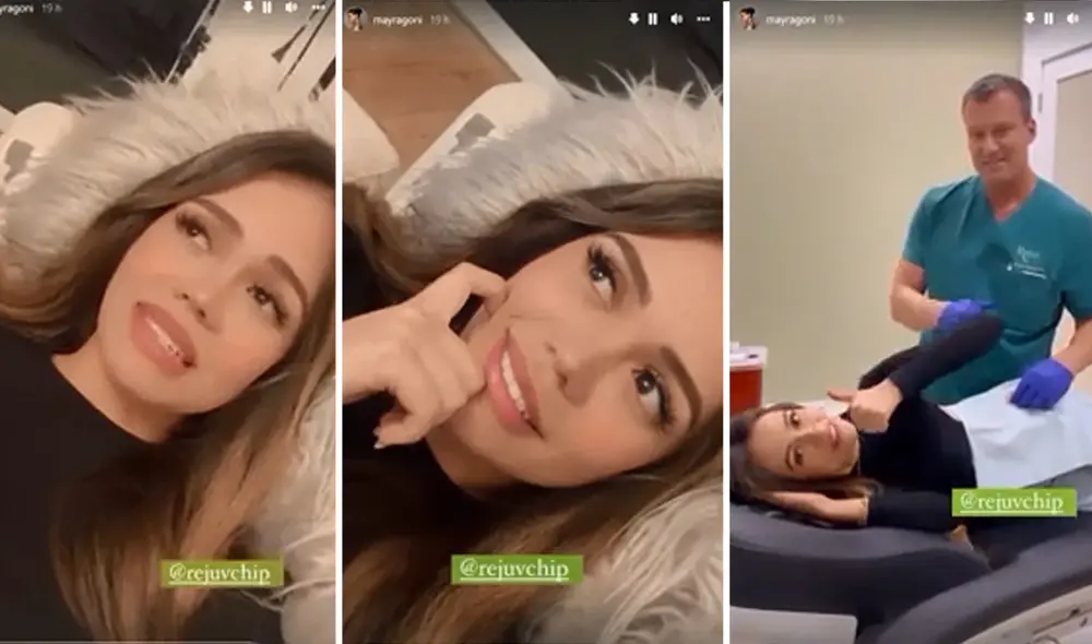 Mayra Goñi se sometió a un procedimiento para aumentar su masa muscular. Foto: captura de Instagram/Mayra Goñi