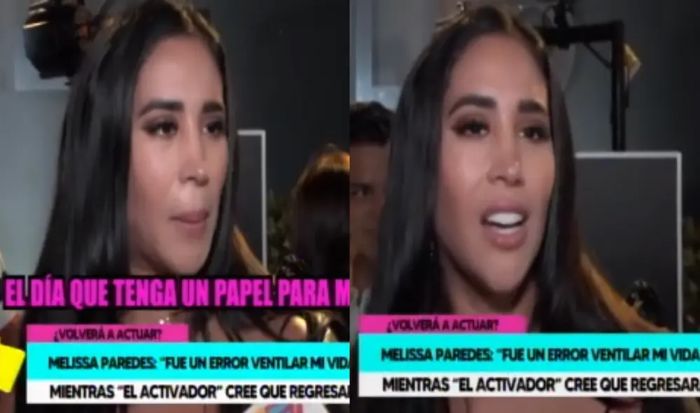 "Gracias a Dios he sido bendecida con un talento y creo que explotarlo es lo ideal, ¿no?", dijo Melissa Paredes. Foto: Amor y fuego/captura