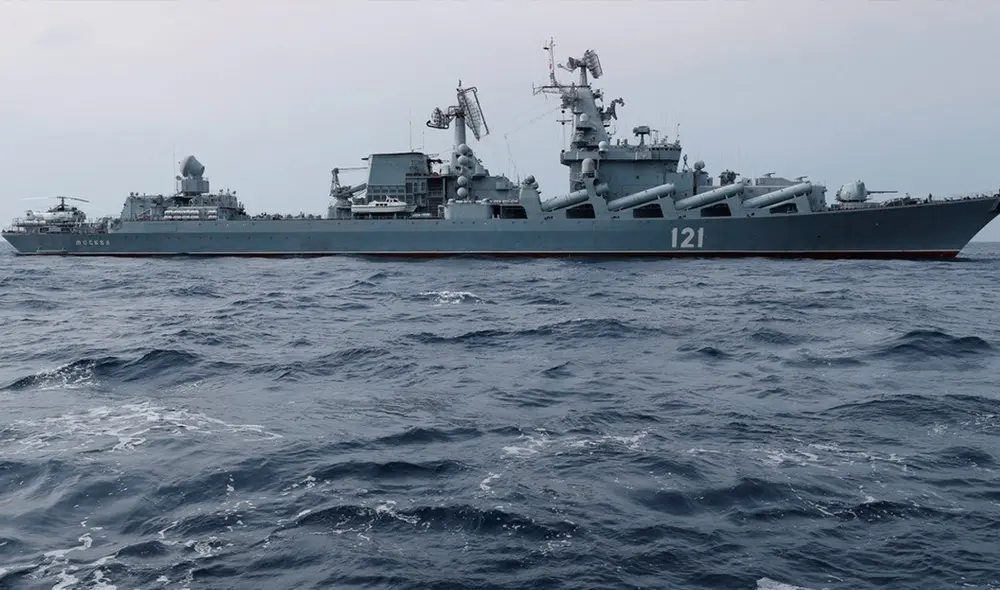 El Admiral Makarov es el tercer barco ruso siniestrado por el Ejército de Ucrania. Foto: Clarín
