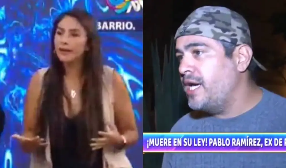 Chola Puca indignada por declaraciones de su esposo en "Magaly TV, la firme". Foto: composición/ captura de América TV