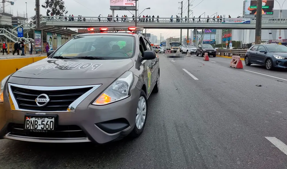 El accidente vehicular ocurrió esta mañana y dejó como saldo una persona fallecida. Foto: Omar Coca / URPI-LR El accidente vehicular ocurrió esta mañana y dejó como saldo una persona fallecida. Foto: Omar Coca / URPI-LR