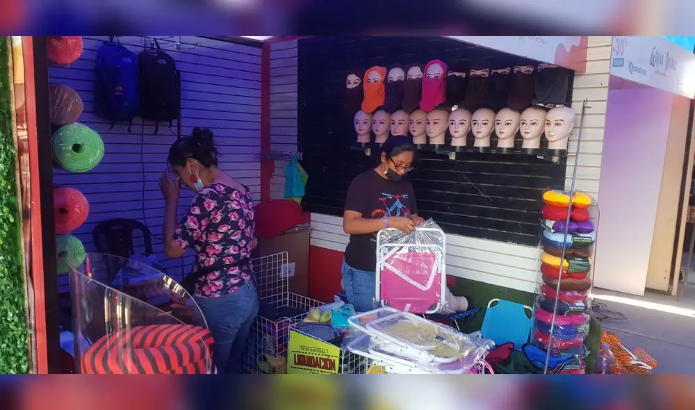 Comerciantes realizan ventas desde el viernes. Foto: La República Comerciantes realizan ventas desde el viernes. Foto: La República