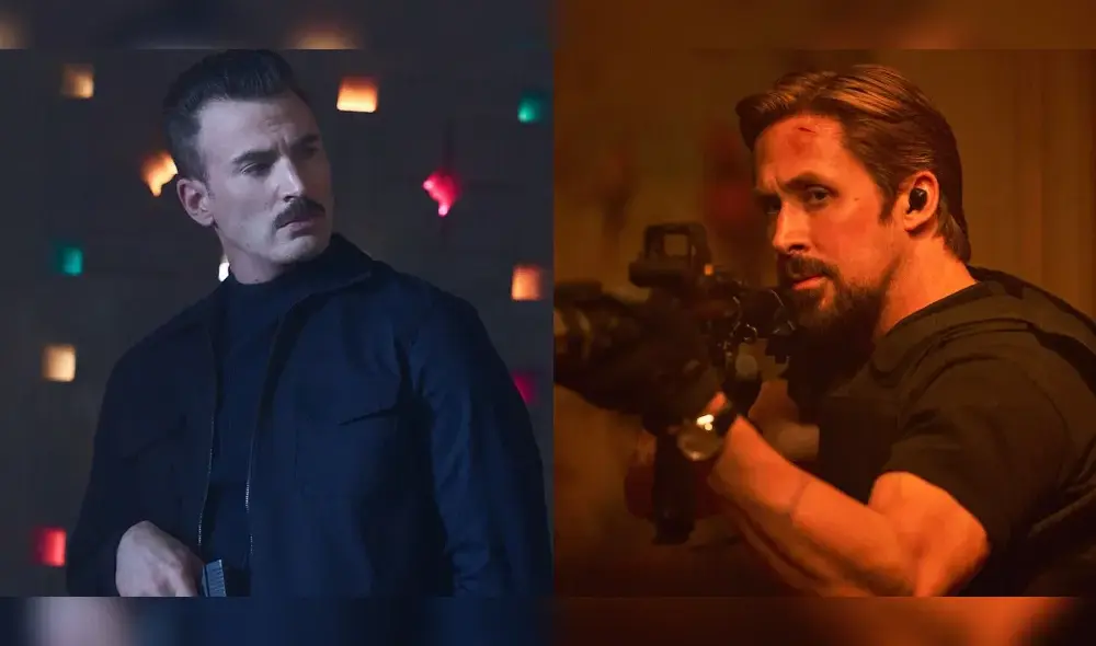 Ryan Gosling es el exagente de la CIA Court Gentry, el hombre gris que le da título a la cinta y que será perseguido por Chris Evans. Foto: composición/ Netflix. Ryan Gosling es el exagente de la CIA Court Gentry, el hombre gris que le da título a la cinta y que será perseguido por Chris Evans. Foto: composición/ Netflix.