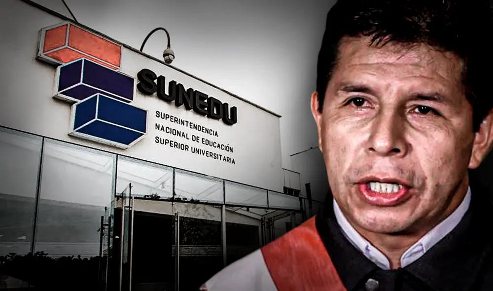 "Esta reforma universitaria no puede retroceder", dijo el último viernes el presidente Pedro Castillo, en respaldo de la Sunedu. Foto: composición de Jazmin Ceras/La República