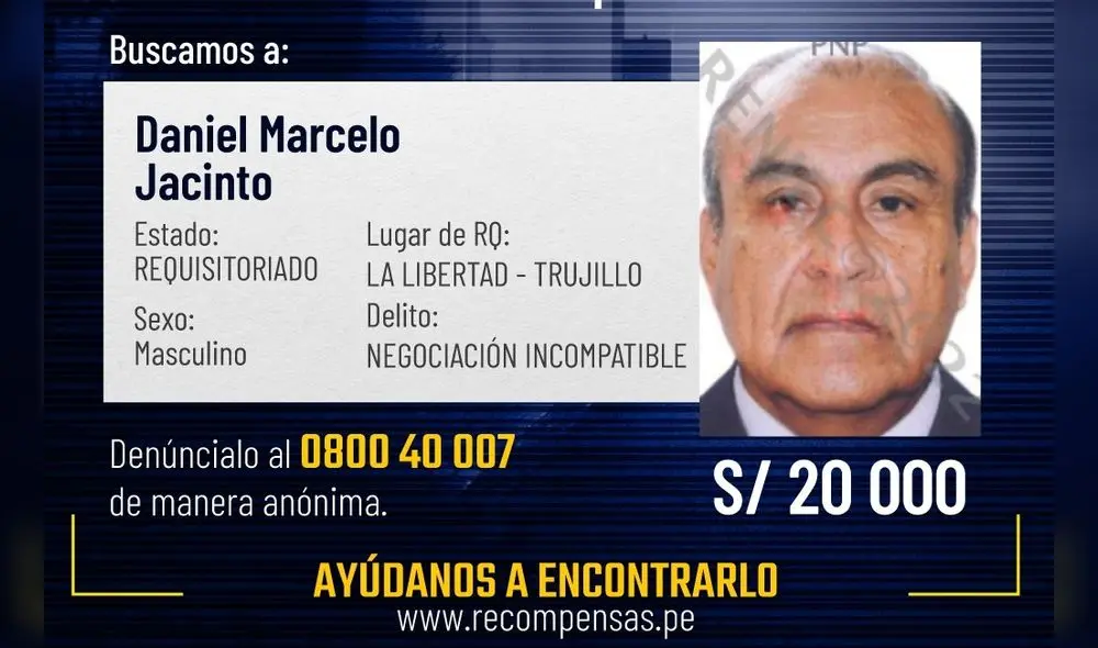 Delito fue cometido cuando era alcalde de La Esperanza. Foto: Ministerio del Interior