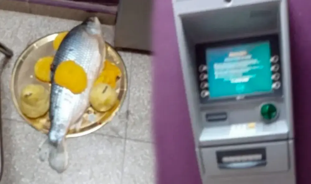 El ritual fue encontrado en un cajero automático de La Rioja. Foto: Instagram de Catamarcauno