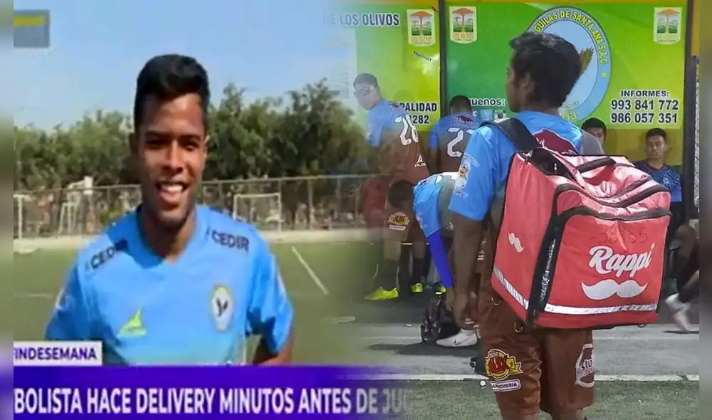 Gersy Arámbulo juega la etapa distrital de la Copa Perú. Foto: captura Latina/Twitter