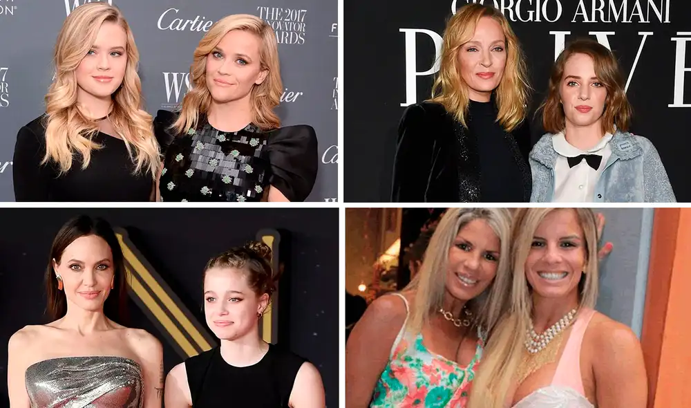 Madres e hijas famosas en el Perú y el mundo. Foto: composición TMZ/Andina/Variety Madres e hijas famosas en el Perú y el mundo. Foto: composición TMZ/Andina/Variety