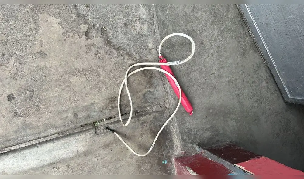 Vecino de agraviada encontró el artefacto explosivo. Foto: PNP