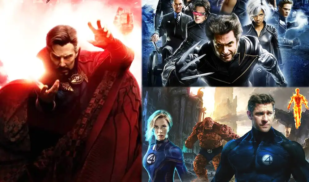 "Doctor Strange 2" marcó el debut de los mutantes y la familia fantástica. Foto: composición / Marvel Studios