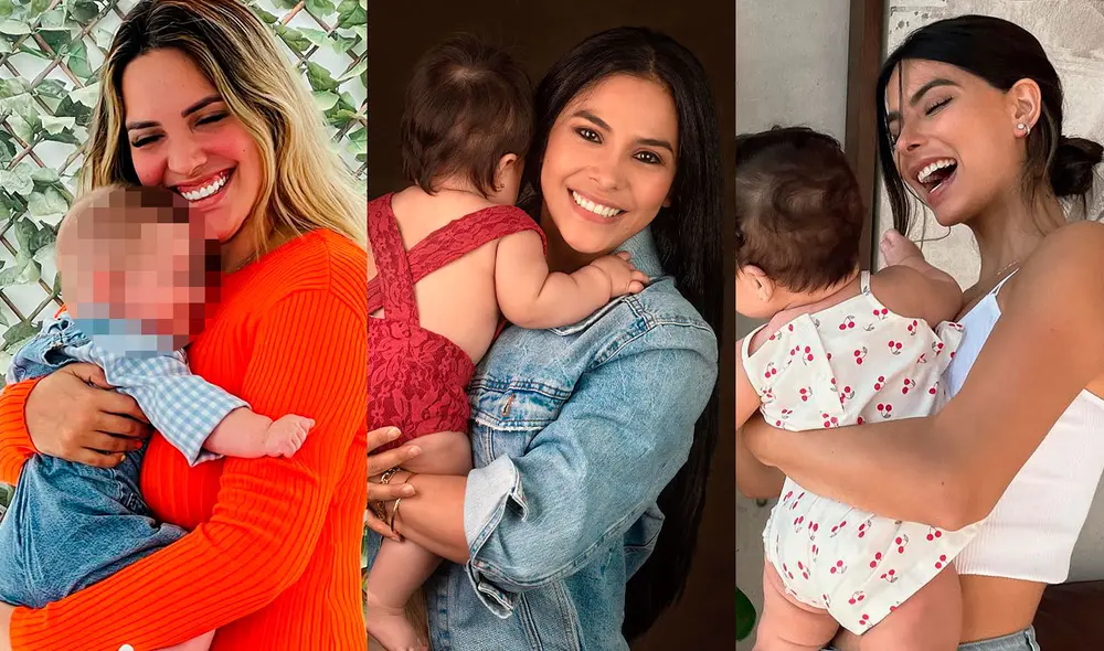 Famosas peruanas que celebran su primer Día de la Madre. Foto: composición/ captura de Instagram Famosas peruanas que celebran su primer Día de la Madre. Foto: composición/ captura de Instagram
