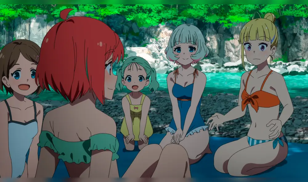 Kana y Reimi junto a Hibiki y sus hermanas menores de Hibiki. Foto: Studio 3Hz