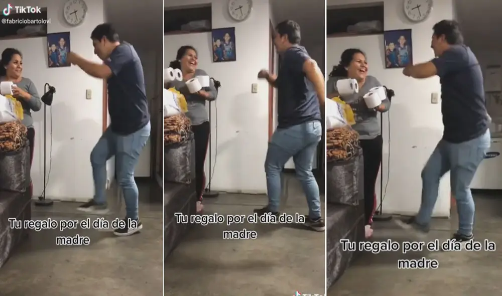 La tierna escena logró volverse tendencia en las redes sociales. Foto: captura de TikTok La tierna escena logró volverse tendencia en las redes sociales. Foto: captura de TikTok