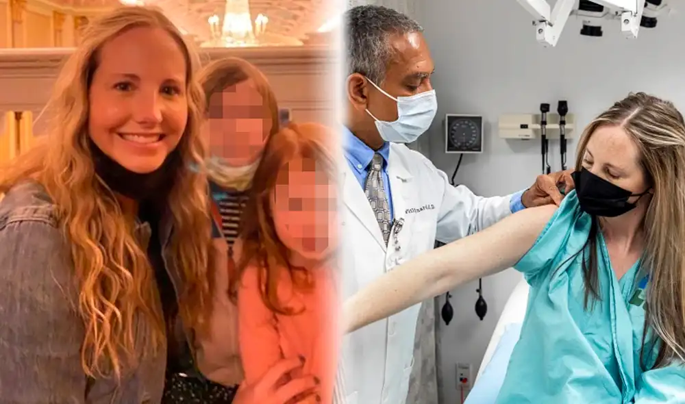 La extraña vio un lunar en el brazo de Melissa y una biopsia descubrió que era canceroso. Foto: composición/ Melissa Alvin/ The Cleveland Clinic Center for Medical Art & Marketing Division La extraña vio un lunar en el brazo de Melissa y una biopsia descubrió que era canceroso. Foto: composición/ Melissa Alvin/ The Cleveland Clinic Center for Medical Art & Marketing Division