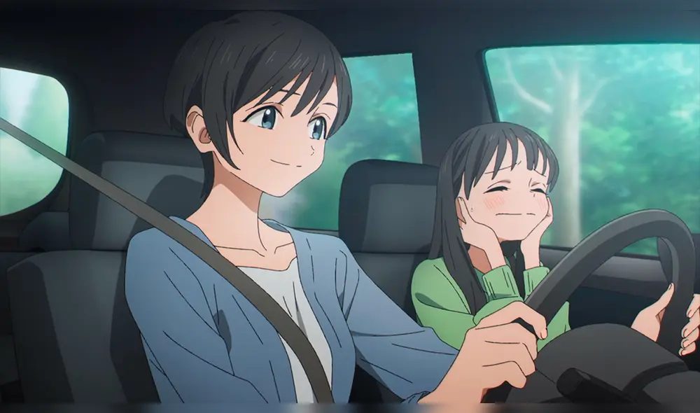 Komichi y su madre yendo a comprar los materiales para su uniforme. Foto: CloverWorks Komichi y su madre yendo a comprar los materiales para su uniforme. Foto: CloverWorks