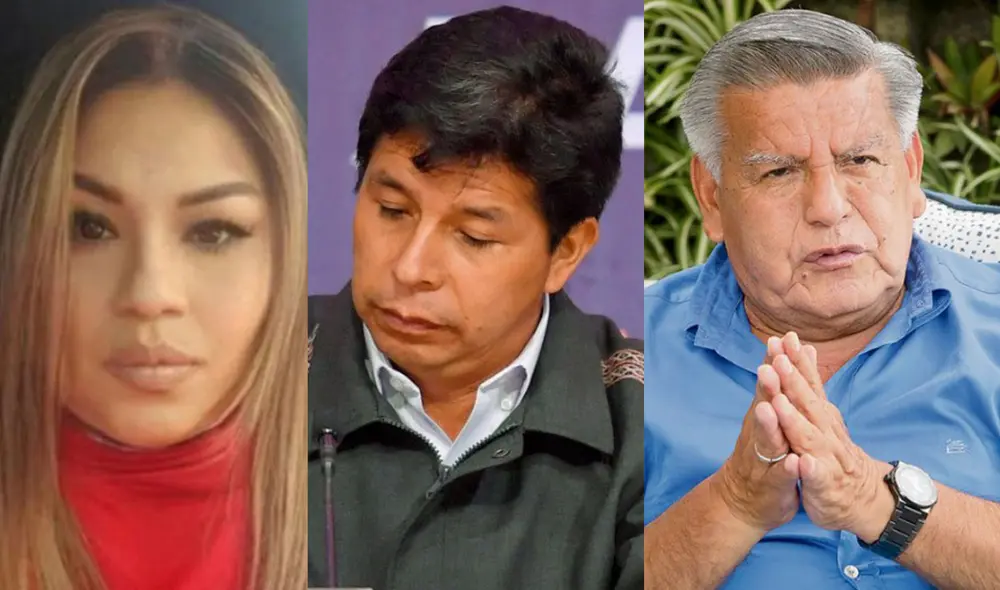 Karelim López brindó una declaración a la Fiscalía donde involucra al presidente Pedro Castillo y al empresario César Acuña. Foto: composición/La República