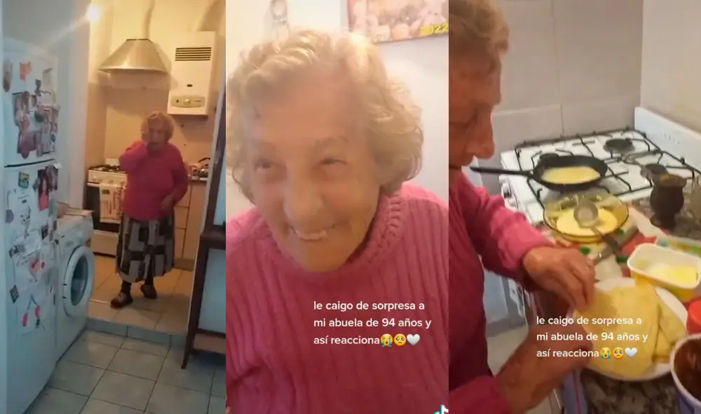 La emotiva escena se volvió viral en las redes sociales. Foto: captura de TikTok