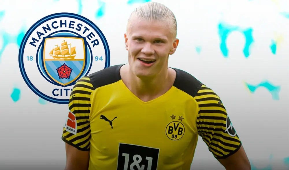 Erling Haaland tiene un valor de 150 millones de euros en Transfermarkt y sería el nuevo refuerzo del Manchester City. Foto: composición GLR/EFE
