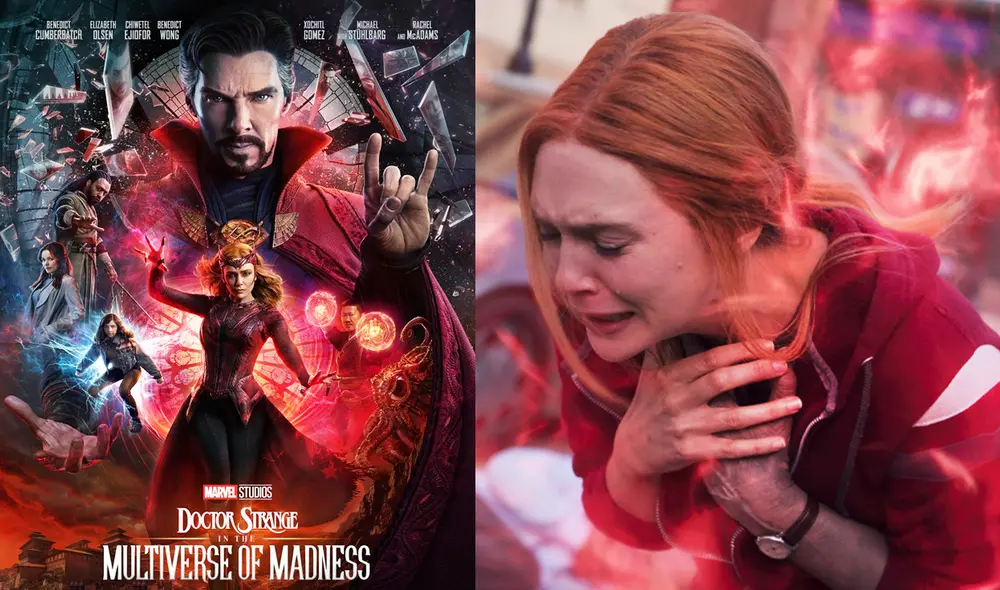 Elizabeth Olsen interpretó a Scarlet Witch, la villana de "Doctor Strange 2". Foto: composición/Marvel Studios