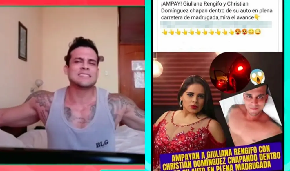 Christian Domínguez aclara que noticia de ampay con Giuliana Rengifo es falso. Foto: captura/América TV Christian Domínguez aclara que noticia de ampay con Giuliana Rengifo es falso. Foto: captura/América TV