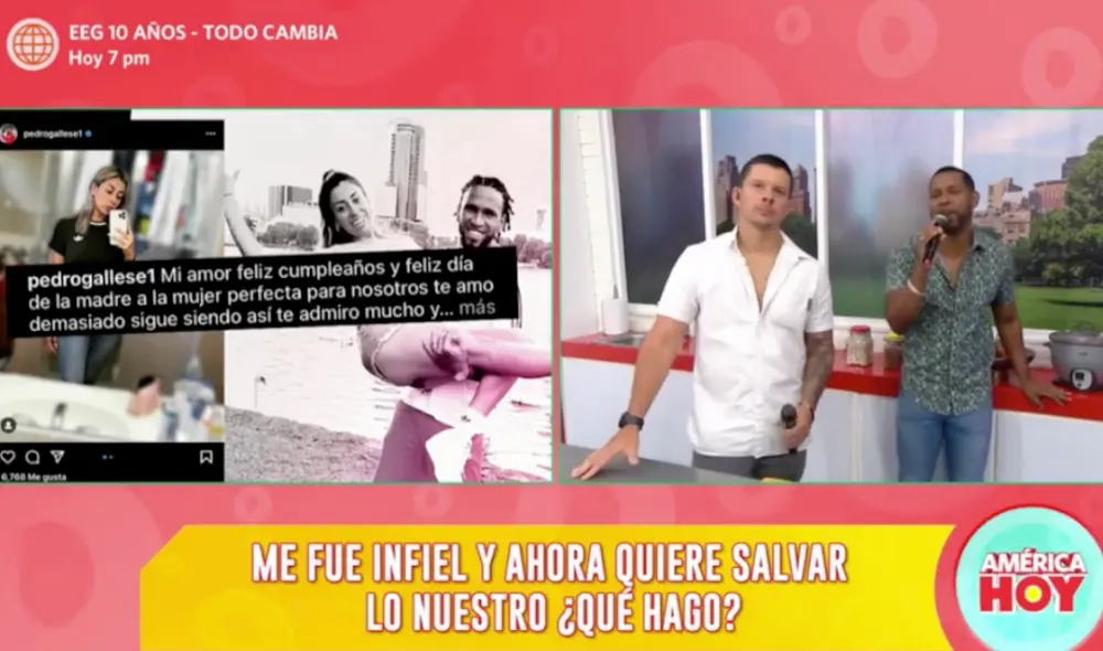 ”Me costaría muchísimo mantener una relación sabiendo que me fue infiel", dijo Mario Hart. Foto: América hoy/captura