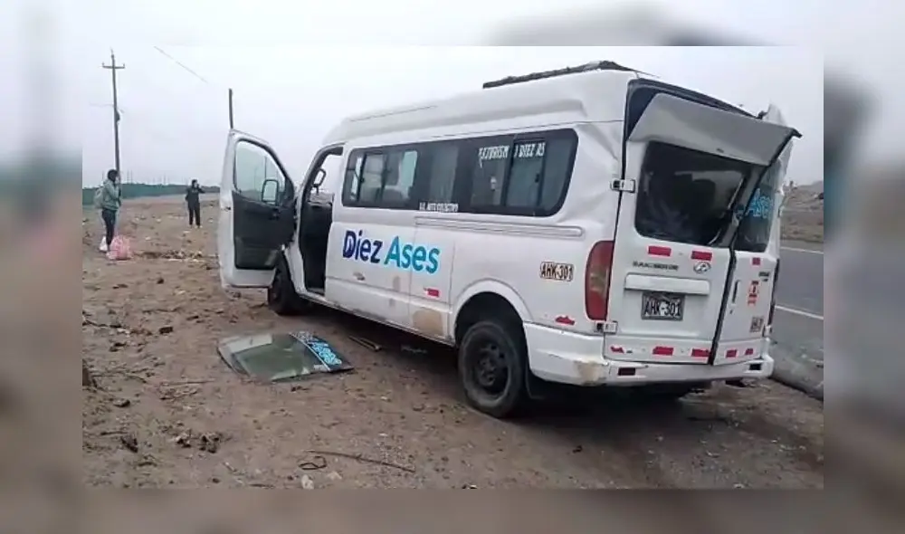 Accidente se dio en la Panamericana Norte, a la altura del puente Chiquitoy. Foto: Canal TeleTres