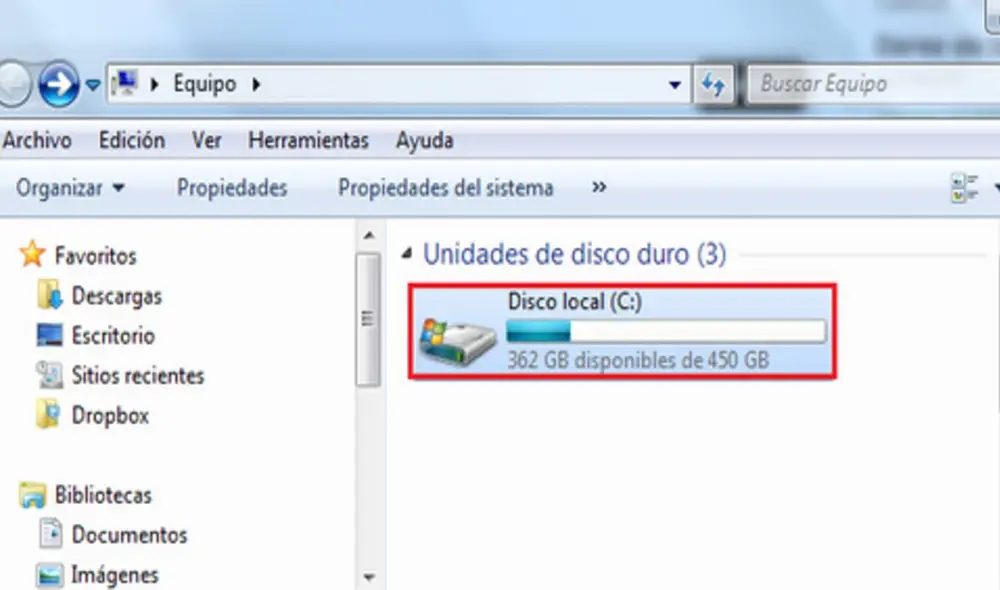 Por defecto, la unidad C siempre será el disco principal de tu PC. Foto: Computer Hoy