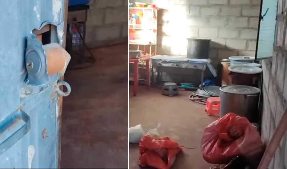 Comedor popular ya sufrió robo en una anterior oportunidad. Foto: Captura HBA Comedor popular ya sufrió robo en una anterior oportunidad. Foto: Captura HBA