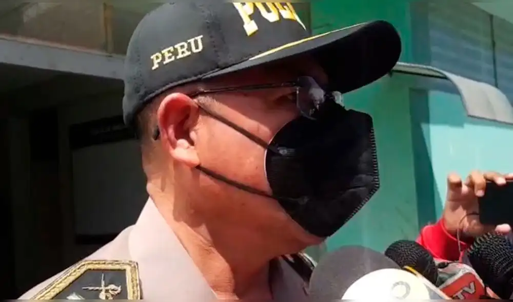 Coronel PNP Jorge Quiroz brindó declaraciones a la prensa. Foto: captura/URPI-LR Coronel PNP Jorge Quiroz brindó declaraciones a la prensa. Foto: captura/URPI-LR