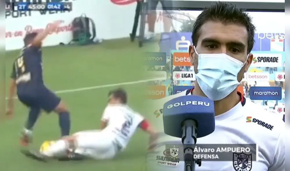 Álvaro Ampuero fue considerado como el mejor jugador del partido. Foto: captura Gol Perú