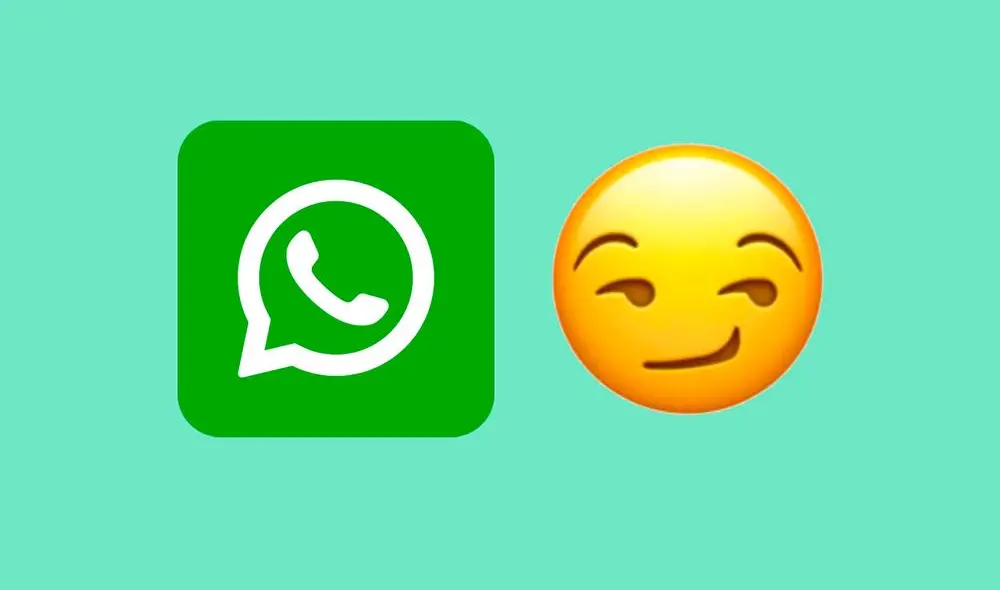 El emoji de la cara con sonrisa coqueta de WhatsApp en iOS y Android. Foto: composición LR El emoji de la cara con sonrisa coqueta de WhatsApp en iOS y Android. Foto: composición LR
