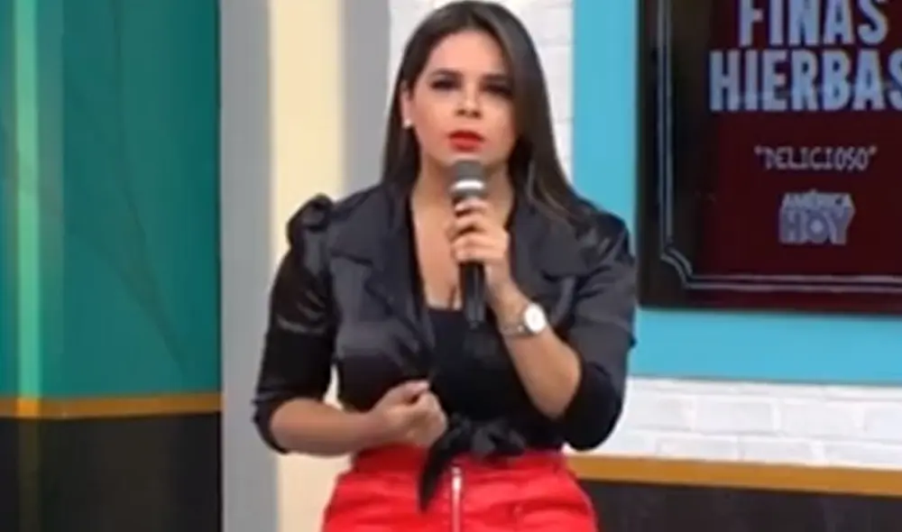 Giuliana Rengifo visitó el set de “América hoy” para hablar sobre el tema. Foto: captura/América TV