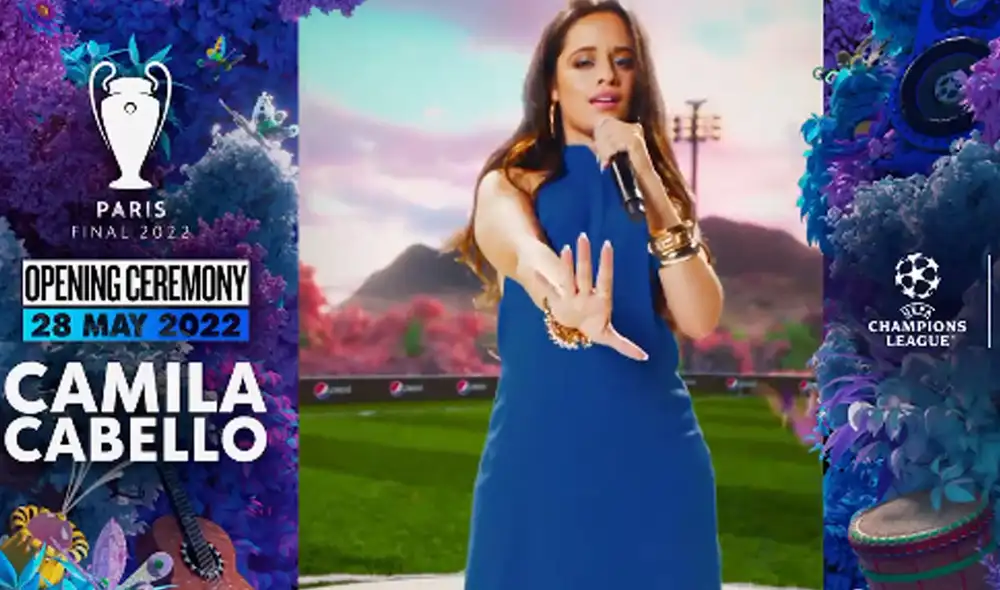 Camila Cabello estará en la gran final de la Liga de Campeones entre Real Madrid y Liverpool. Foto: Twitter