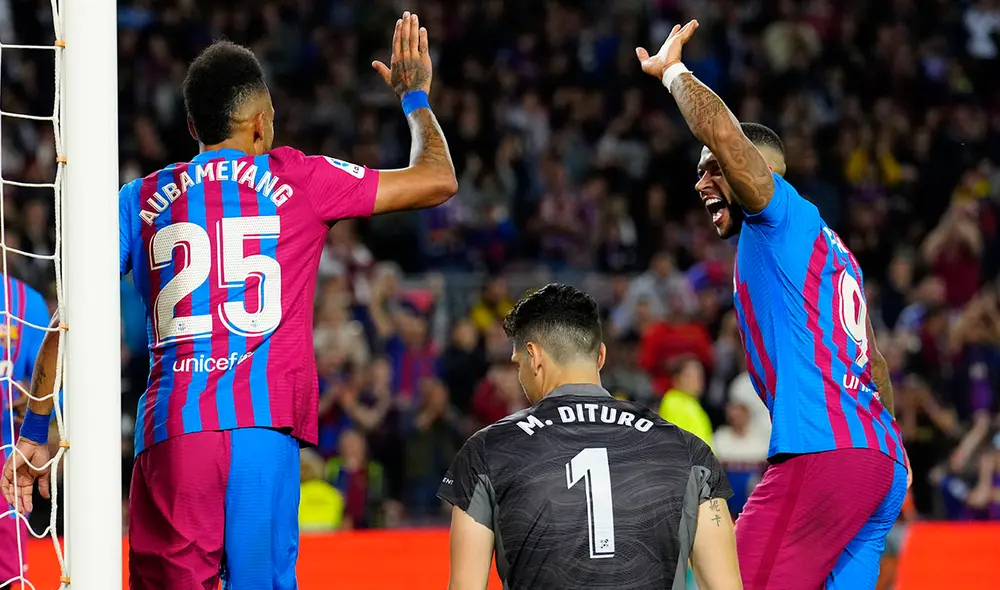 FC Barcelona ganó y está cerca de asegurar el segundo puesto de LaLiga. Foto: EFE