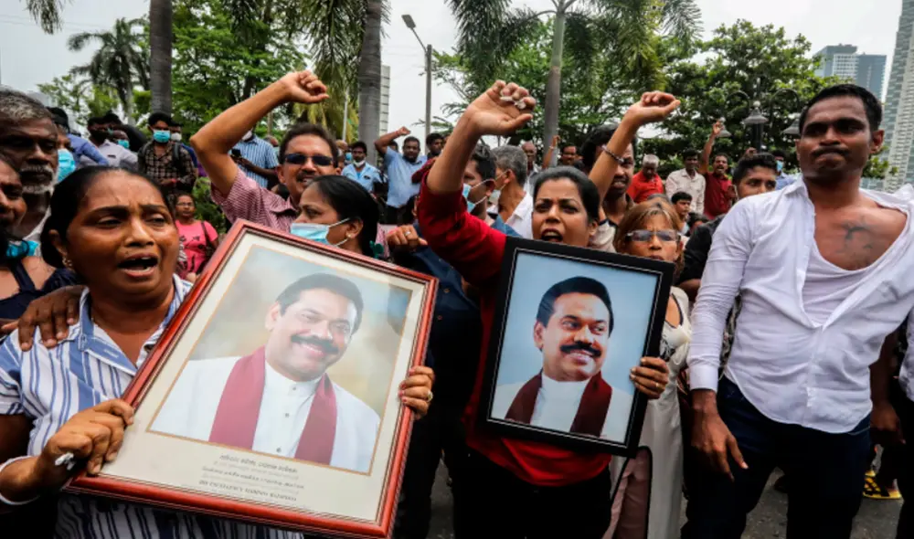 Las violentas protestas en Sri Lanka han dejado un saldo de 5 fallecidos. Foto: EFE