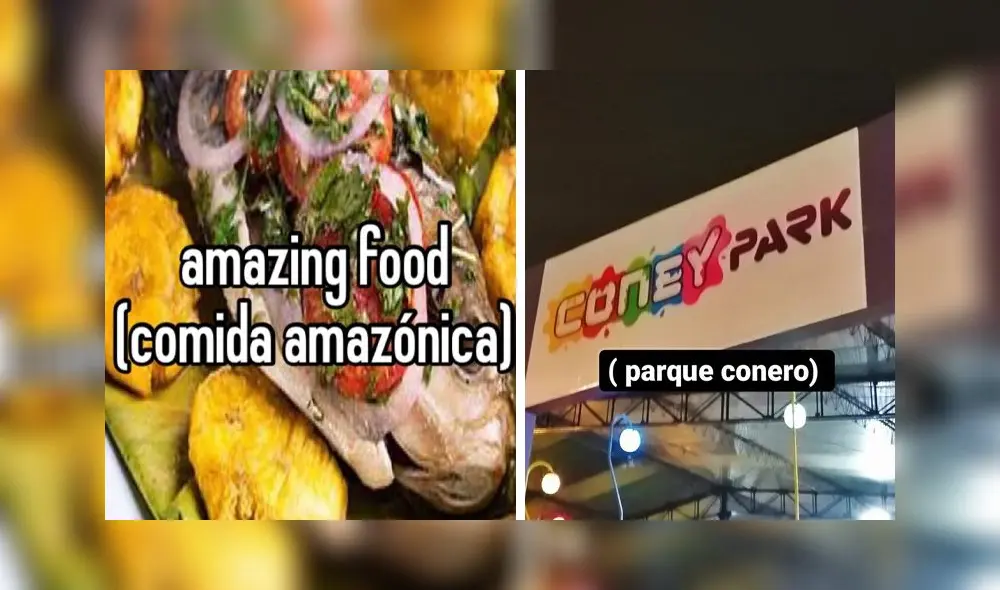 "Amazing food" y "Coney Park" están entre los memes más originales de Twitter. Foto: composición LR/Twitter "Amazing food" y "Coney Park" están entre los memes más originales de Twitter. Foto: composición LR/Twitter