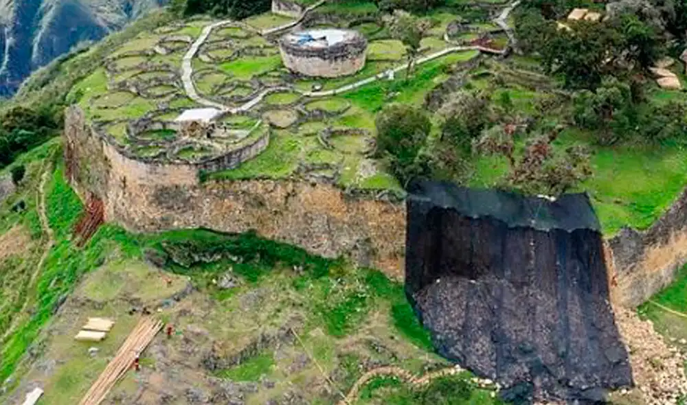 Hasta el momento, suman 16 los puntos en riesgo detectados en Kuélap. Foto: Gore Amazonas