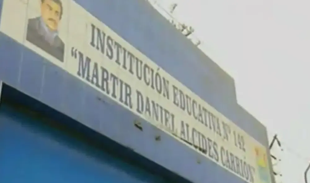 Menor está muy atemorizada, por lo que ya no quiere regresar al colegio Daniel Alcides Carrión. Foto: captura ATV