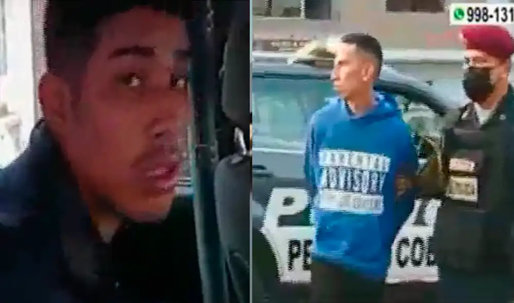 Ambos delincuentes fueron puestos a disposición de la Fiscalía. Video: América TV