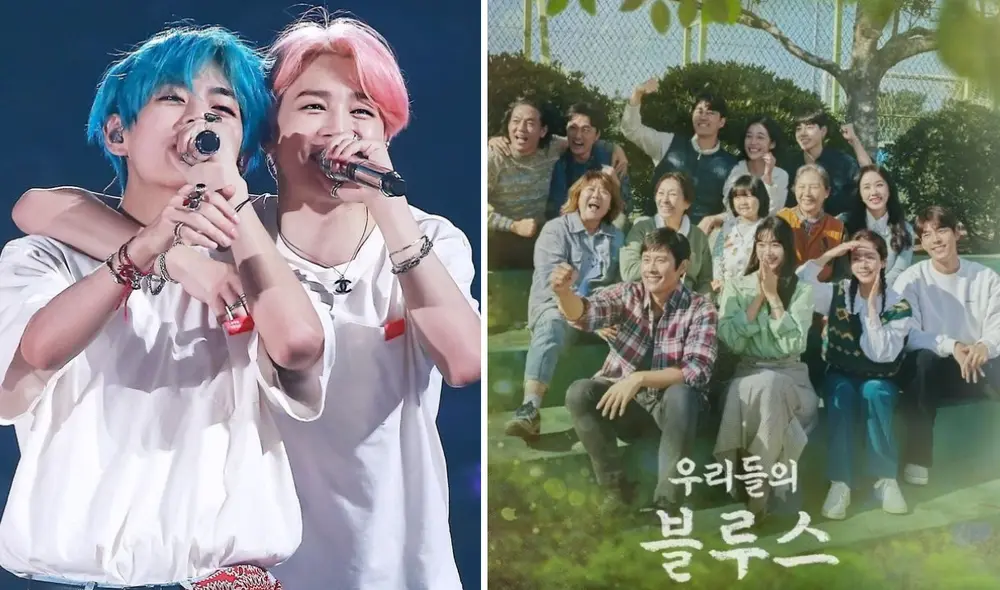 Jimin de BTS participa en el OST de "Our blues", nuevo k-drama favorito de su compañero Taehyung. Foto: composición La República / BIGHIT / TVN Jimin de BTS participa en el OST de "Our blues", nuevo k-drama favorito de su compañero Taehyung. Foto: composición La República / BIGHIT / TVN